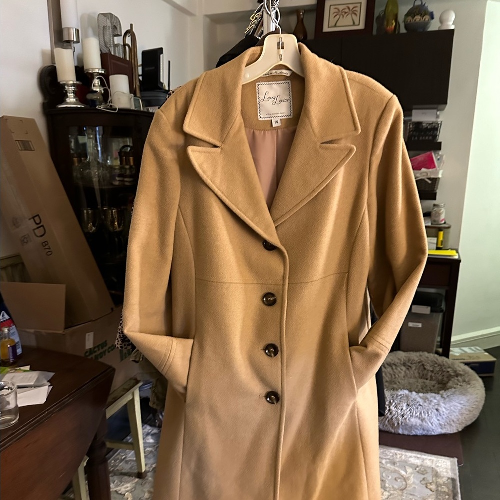 Camel hair coat, XL